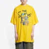 T-shirt oversize en coton Balenciaga x THE SIMPSONS « Yellow » 676589TLVG77200
