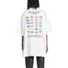 T-shirt oversize en coton Pride 22 « Blanc Noir » 694576TMVO20904