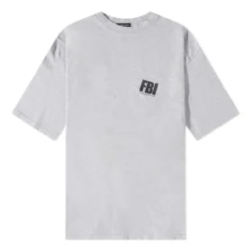 T-shirt oversize FBI « Gris chiné noir » 681314TLVG91380