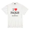T-shirt oversize « I Love Paris & Balenciaga » « Blanc » 787349TRVU99012