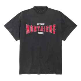T-shirt oversize Montaigne « Black Faded » 787349TRVN31048