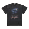T-shirt oversize Paris Moon à double imprimé sur le devant « Black » 791615TQVY22020