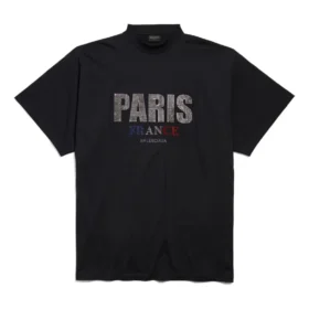T-shirt oversize Paris Strass « Noir » 787349TRVL51000