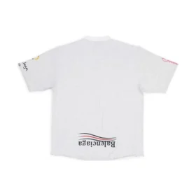 T-shirt oversize « Paris Upside Down » « Blanc » 698811TMVC9900
