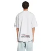 T-shirt oversize « Paris Upside Down » « Blanc » 698811TMVC9900