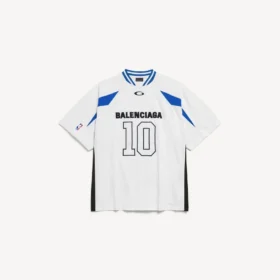 T-shirt oversize pour homme Balenciaga | Collaboration NBA, blanc/multicolore