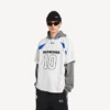 T-shirt oversize pour homme Balenciaga | Collaboration NBA, blanc/multicolore T-shirt oversize pour homme Balenciaga | Collaboration NBA, blanc/multicolore