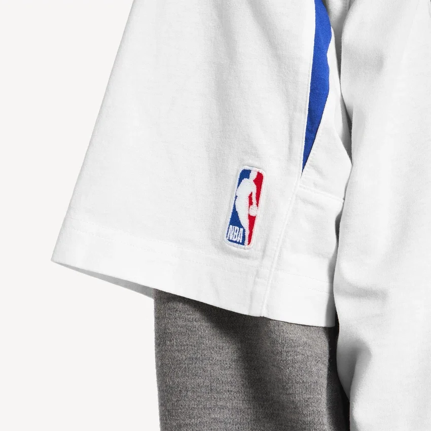 T-shirt oversize pour homme Balenciaga | Collaboration NBA, blanc/multicolore T-shirt oversize pour homme Balenciaga | Collaboration NBA, blanc/multicolore