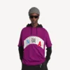 T-shirt oversize pour homme Balenciaga | Collaboration NBA, couleur violet T-shirt oversize pour homme Balenciaga | Collaboration NBA, couleur violet