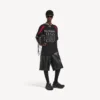 T-shirt oversize pour homme Balenciaga | Collaboration NBA, noir/multicolore T-shirt oversize pour homme Balenciaga | Collaboration NBA, noir/multicolore
