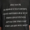 T-shirt oversize pour homme « The Song of the Highest Tower » en noir