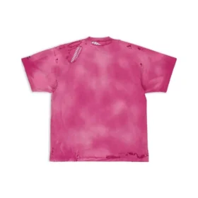 T-shirt oversize réparé 3B Sports Icon « Dark Fucshia » 704056TMVA50556