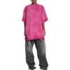 T-shirt oversize réparé 3B Sports Icon « Dark Fucshia » 704056TMVA50556