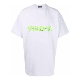T-shirt oversize Slime « Gris Vert » 676589TLVF11203