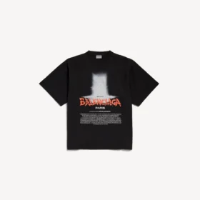 T-shirt oversize « The Door » pour femme, noir