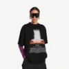 T-shirt oversize « The Door » pour femme, noir
