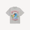 T-shirt oversize vintage pour homme, style surfeur, gris Balenciaga