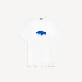 T-shirt oversize « Wet Brush » pour homme, blanc