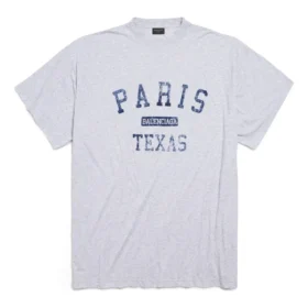 T-shirt Paris France Oversized « Gris chiné » 787349TRVO81300