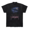 T-shirt Paris Moon oversize « Black Faded » 739028TOVE41055