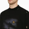 T-shirt Paris Moon Oversized « Black Faded » 739028TQVX61055