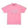 T-shirt Paris Strass coupe ajustée « Pink Faded » 809122TRVL59568