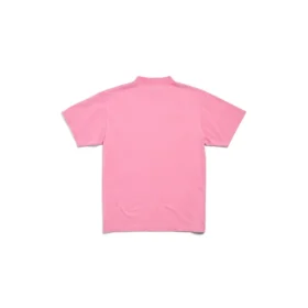 T-shirt Paris Strass coupe ajustée « Pink Faded » 809122TRVL59568