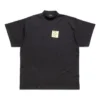T-shirt Post It Oversized « Washed Black » 739028TOVD41055