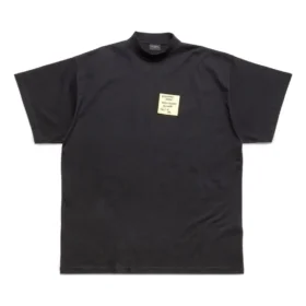 T-shirt Post It Oversized « Washed Black » 739028TOVD41055