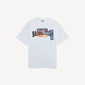 T-shirt pour homme « Bumper Stickers » coupe moyenne, blanc