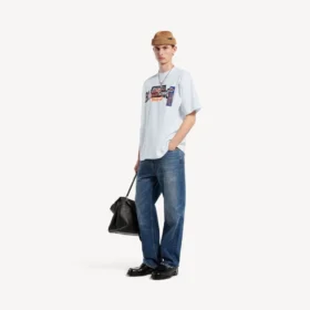 T-shirt pour homme « Bumper Stickers » coupe moyenne, blanc