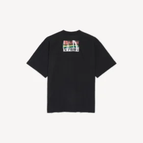 T-shirt pour homme « Bumper Stickers » coupe moyenne, noir