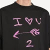 T-shirt pour homme « i<3 u » coupe moyenne, noir T-shirt pour homme « i<3 u » coupe moyenne, noir