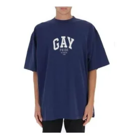 T-shirt Pride, coupe carrée « Bleu marine » 651795TLV938561