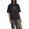 T-shirt Qixi Crest coupe moyenne « Noir » 612966TMVL41075
