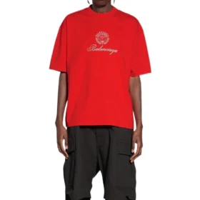 T-shirt Qixi Crest, coupe moyenne « Rouge » 612966TMVL46971