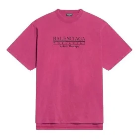 T-shirt Retail Therapy Slit « Burgundy Black » 675016TLVB16165