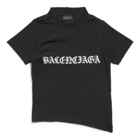 T-shirt rétréci de style gothique « Black White » 788246TQVJ51569