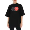 T-shirt rétro ample à manches courtes, noir 620941TIV791000