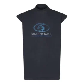 T-shirt sans manches de surfeur « Black Blue » 767844TPVM31412