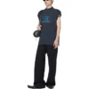 T-shirt sans manches de surfeur « Black Blue » 767844TPVM31412