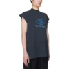 T-shirt sans manches de surfeur « Black Blue » 767844TPVM31412