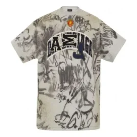 T-shirt « Skater Graffiti » « Gris chiné » 739028TOVA71300