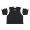 T-shirt Sporty B coupe carrée « Noir Blanc » 699182TMVC41070