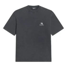 T-shirt Sporty B coupe moyenne « Washed Black » 612966TLV991070