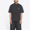T-shirt Sporty B coupe moyenne « Washed Black » 612966TLV991070
