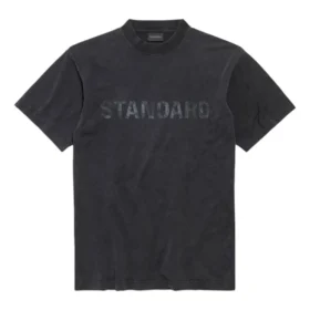 T-shirt standard coupe classique « Black Faded » 850261TTVC71041