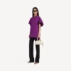 T-shirt structuré pour femme, couleur violet T-shirt structuré pour femme, couleur violet