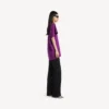 T-shirt structuré pour femme, couleur violet T-shirt structuré pour femme, couleur violet