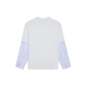 T-shirt superposé avec logo Slime « Gris » 671401TLVF11203